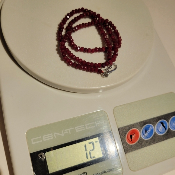 Natural Ruby Untreated Dainty Necklace - Picture 11 of 15